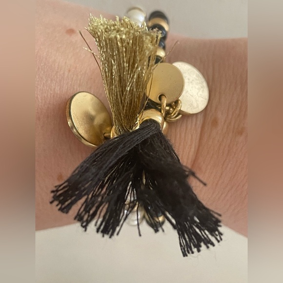 J Crew Bead and Tassel Stretch Bracelets with Charms - Picture 11 of 11
